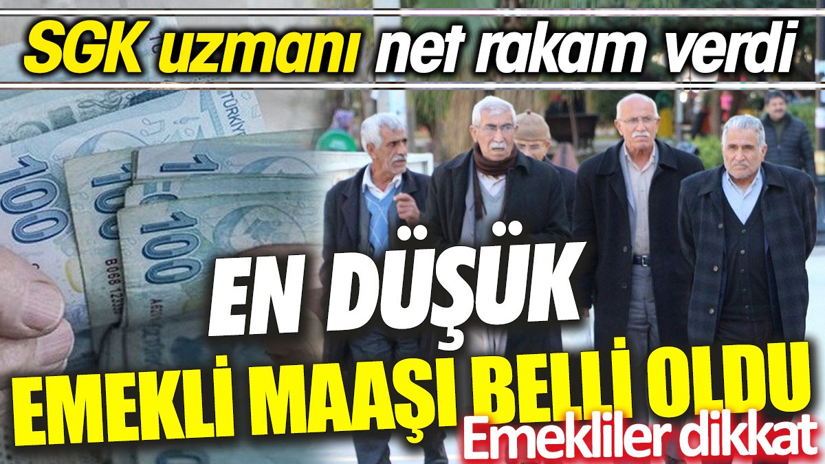 Emeklilere müjde gibi haber geldi! En düşük emekli maaşı belli oldu